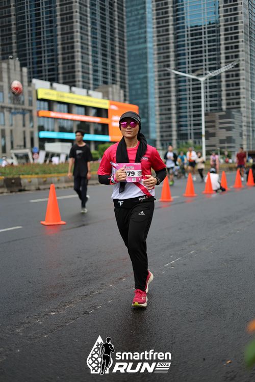 Race photo from Smartfren Run 2024