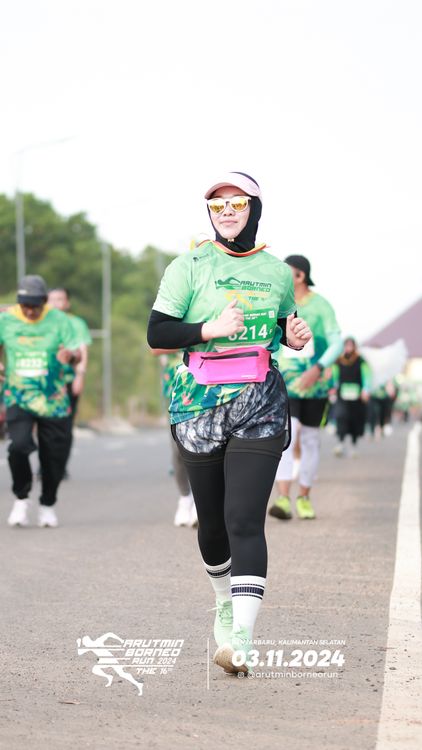Race photo from Arutmin Borneo Run 2024
