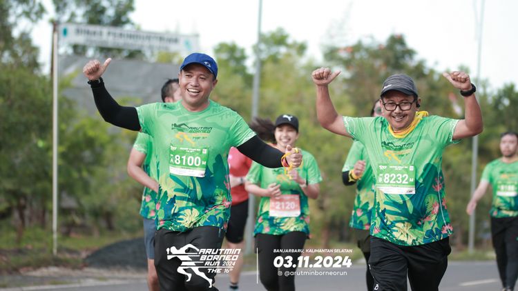 Race photo from Arutmin Borneo Run 2024