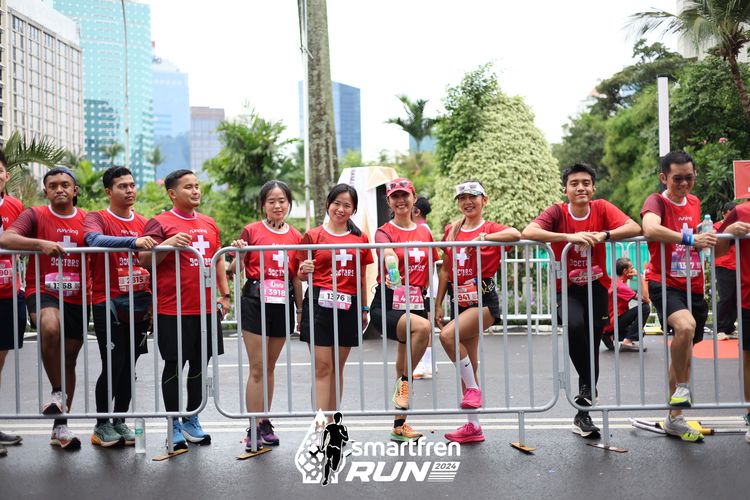 Race photo from Smartfren Run 2024