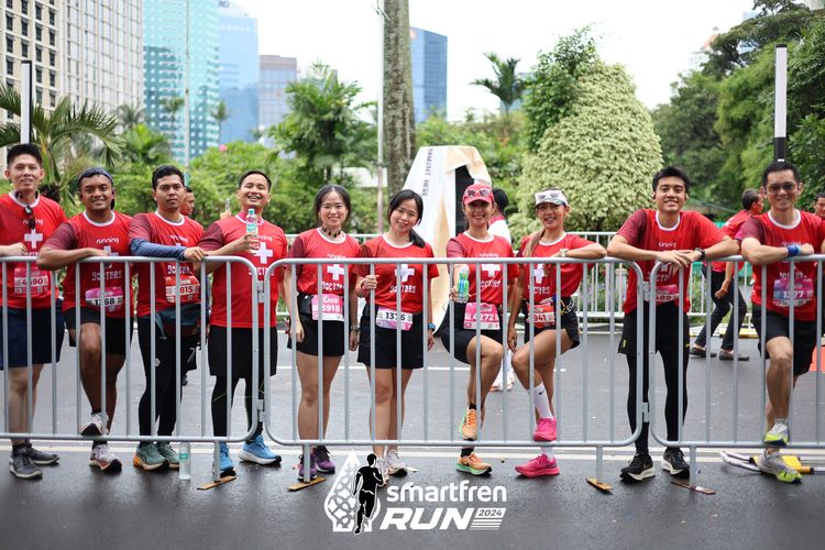 Race photo from Smartfren Run 2024