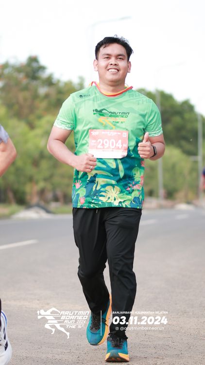 Race photo from Arutmin Borneo Run 2024