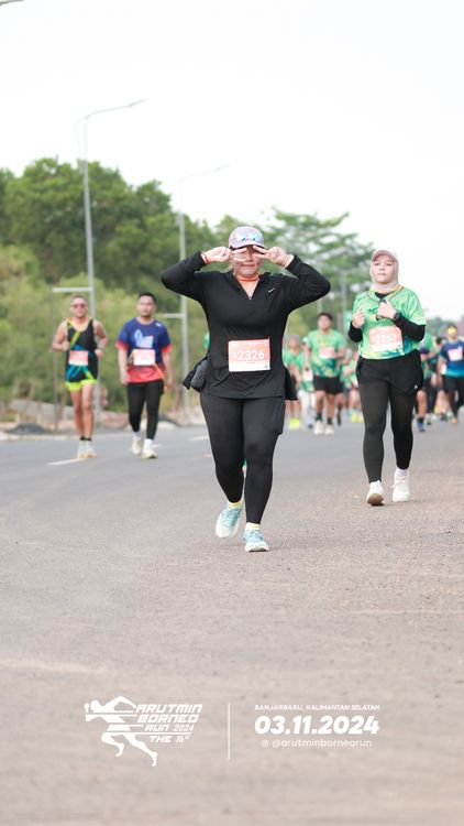 Race photo from Arutmin Borneo Run 2024