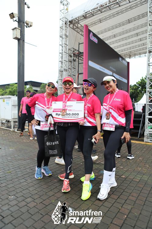 Race photo from Smartfren Run 2024