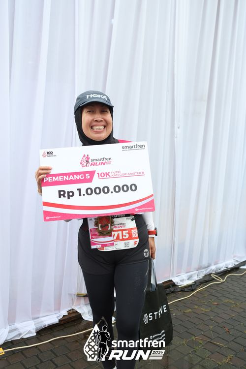 Race photo from Smartfren Run 2024