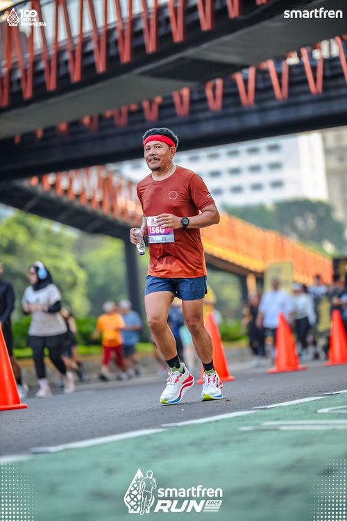 Race photo from Smartfren Run 2025 