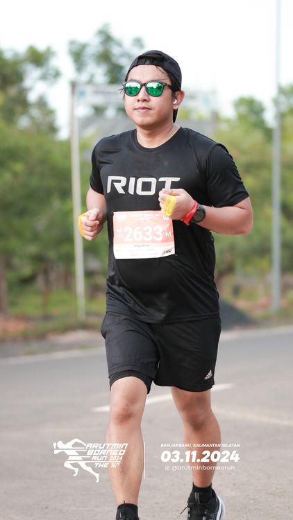 Race photo from Arutmin Borneo Run 2024