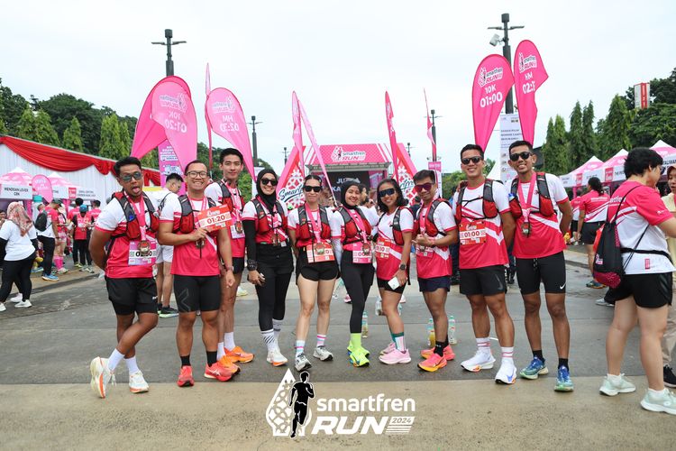 Race photo from Smartfren Run 2024