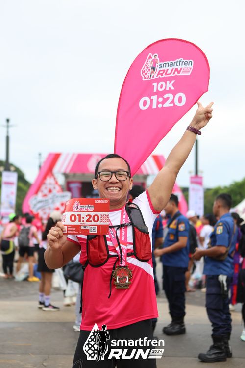 Race photo from Smartfren Run 2024