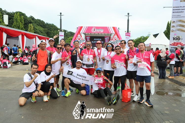 Race photo from Smartfren Run 2024