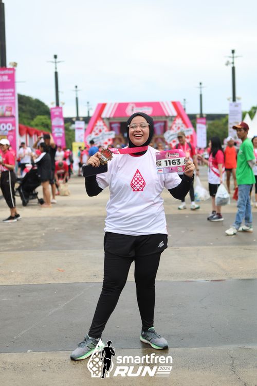Race photo from Smartfren Run 2024