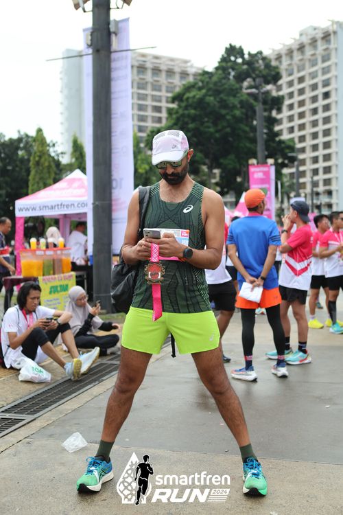 Race photo from Smartfren Run 2024
