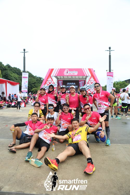 Race photo from Smartfren Run 2024