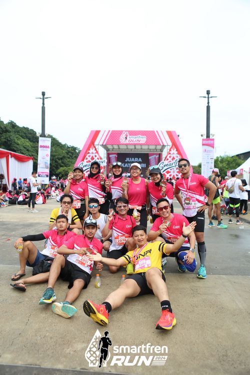 Race photo from Smartfren Run 2024