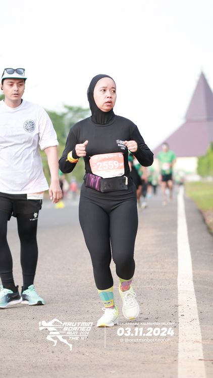 Race photo from Arutmin Borneo Run 2024