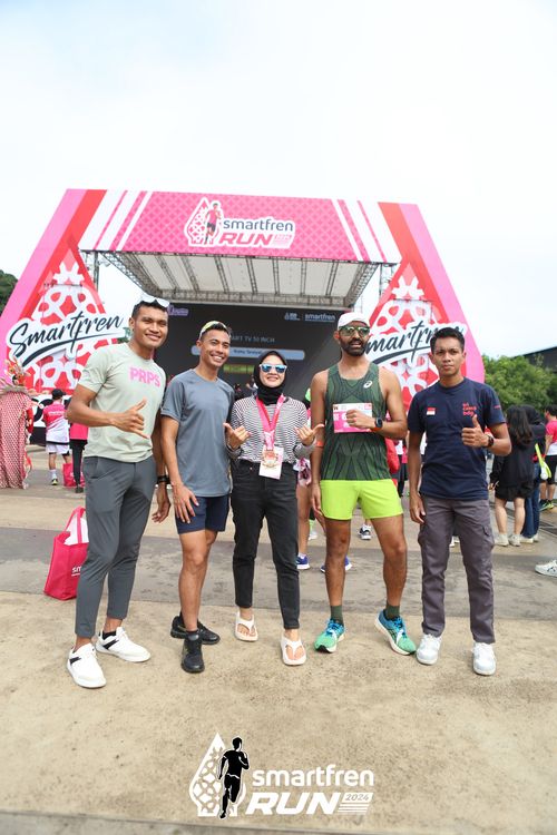 Race photo from Smartfren Run 2024