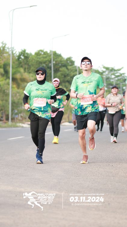 Race photo from Arutmin Borneo Run 2024