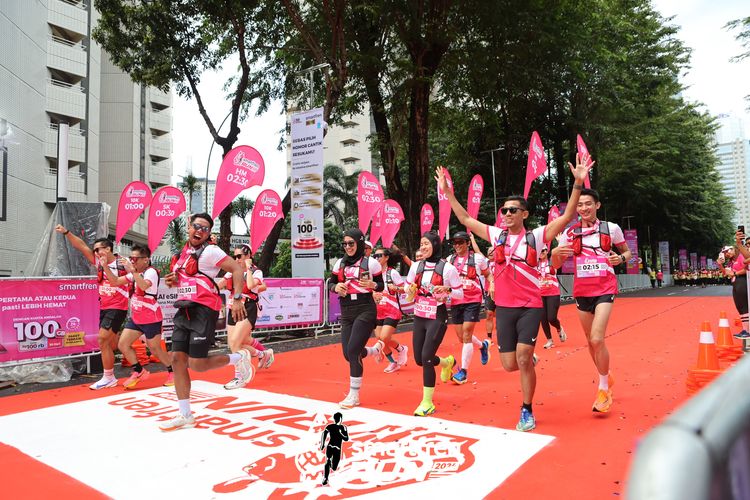 Race photo from Smartfren Run 2024