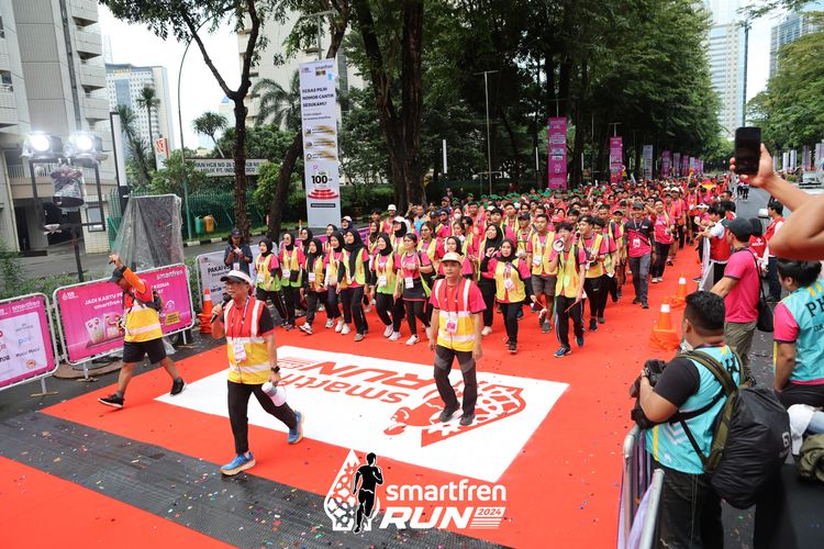 Race photo from Smartfren Run 2024