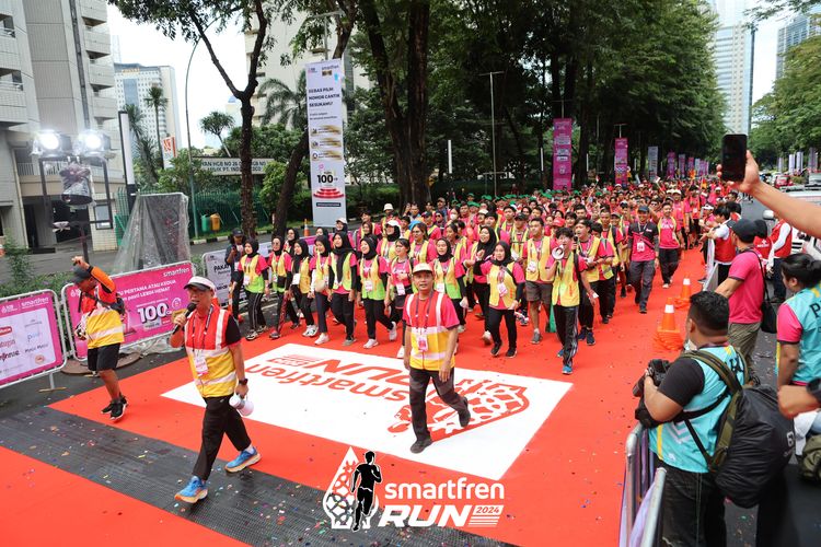 Race photo from Smartfren Run 2024