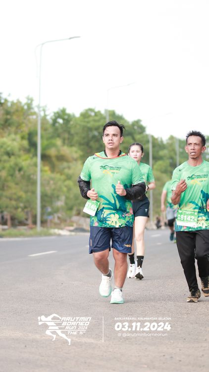 Race photo from Arutmin Borneo Run 2024