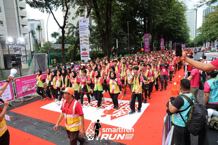 Race photo from Smartfren Run 2024