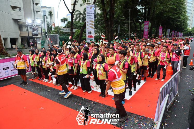Race photo from Smartfren Run 2024