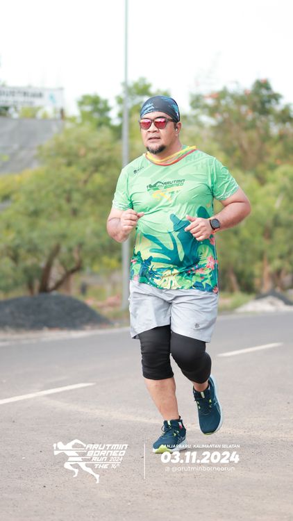 Race photo from Arutmin Borneo Run 2024