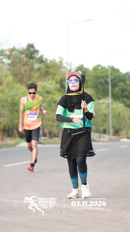 Race photo from Arutmin Borneo Run 2024