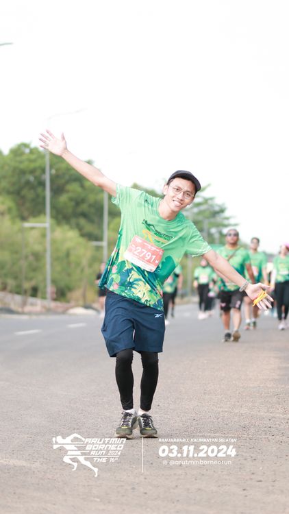 Race photo from Arutmin Borneo Run 2024