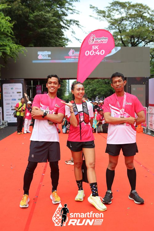 Race photo from Smartfren Run 2024