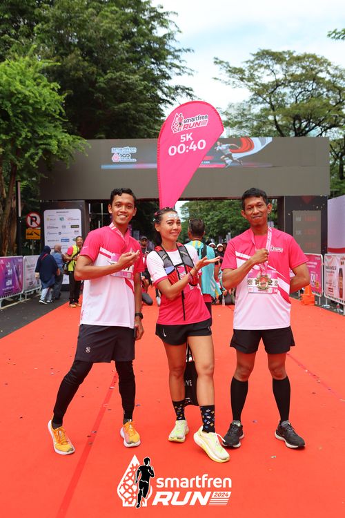 Race photo from Smartfren Run 2024