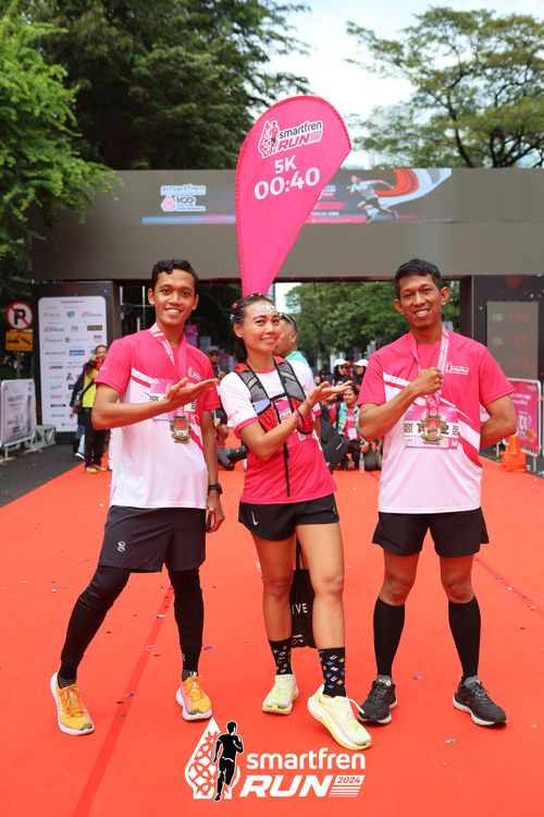 Race photo from Smartfren Run 2024