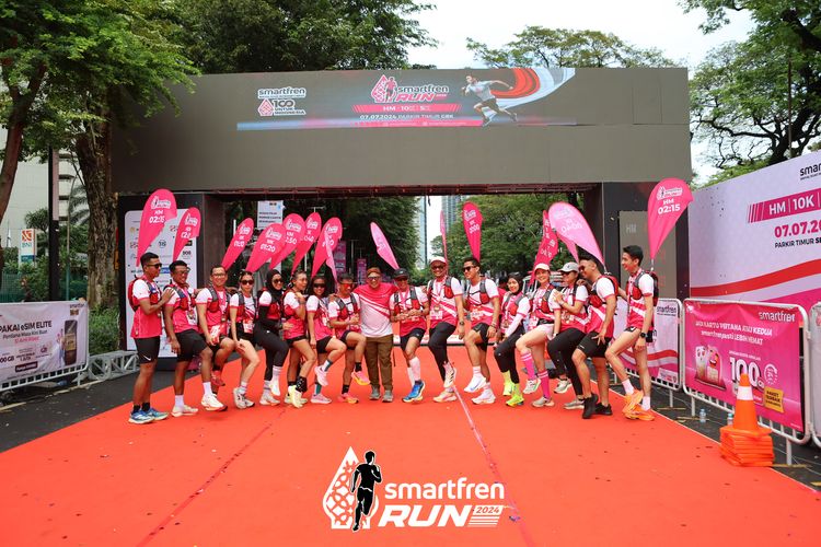 Race photo from Smartfren Run 2024