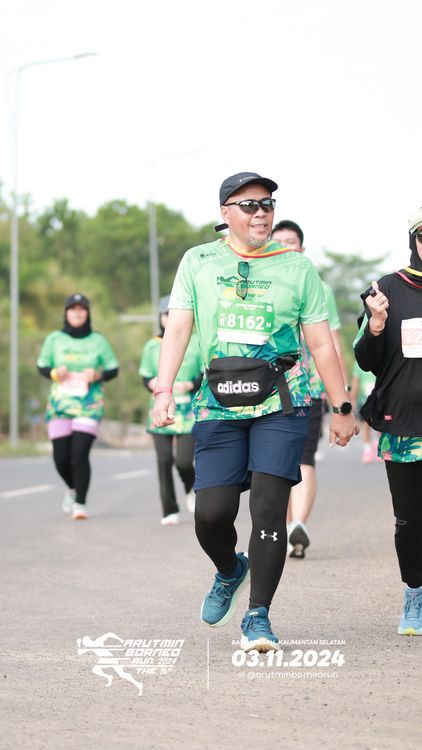 Race photo from Arutmin Borneo Run 2024