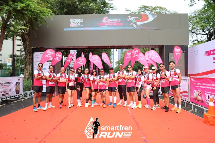 Race photo from Smartfren Run 2024