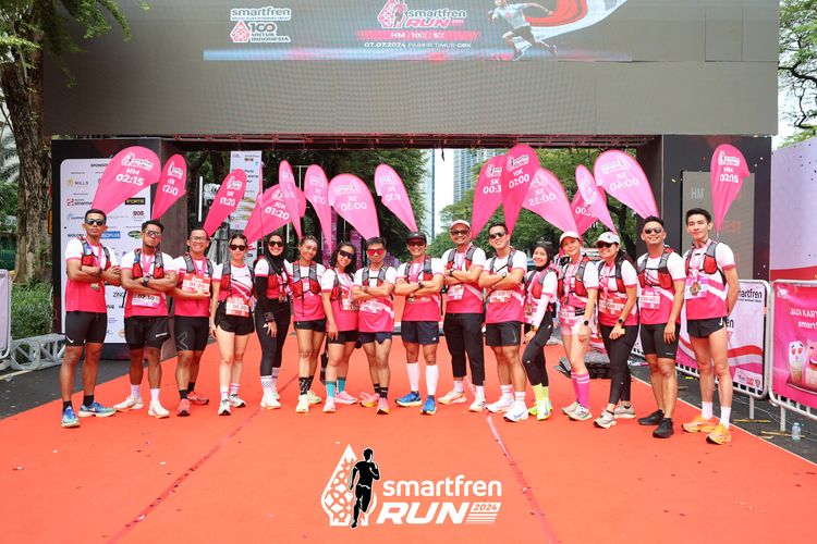 Race photo from Smartfren Run 2024