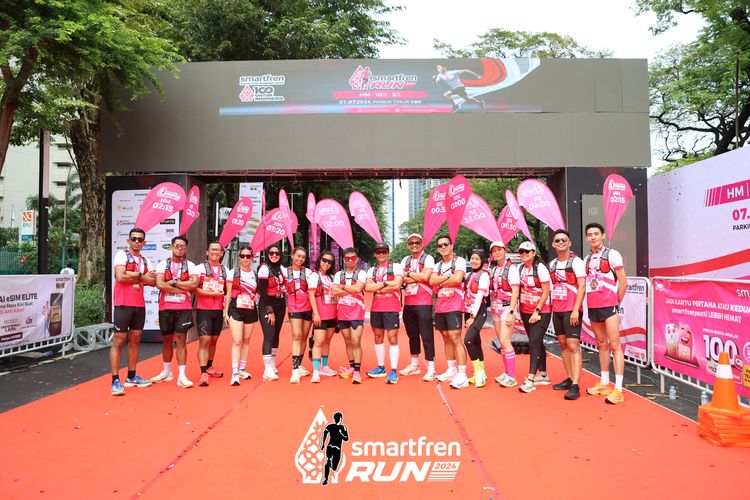 Race photo from Smartfren Run 2024