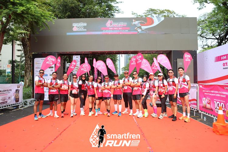 Race photo from Smartfren Run 2024