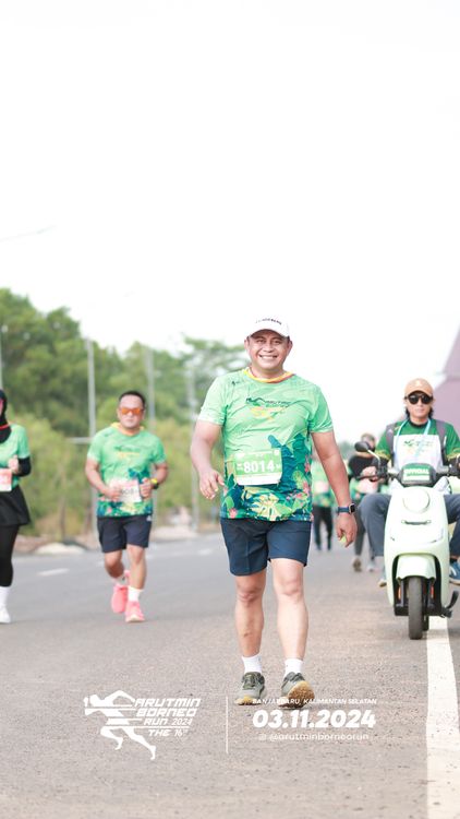Race photo from Arutmin Borneo Run 2024