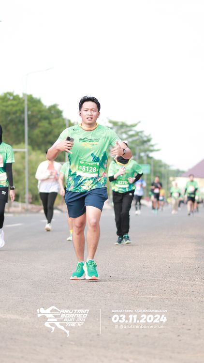 Race photo from Arutmin Borneo Run 2024