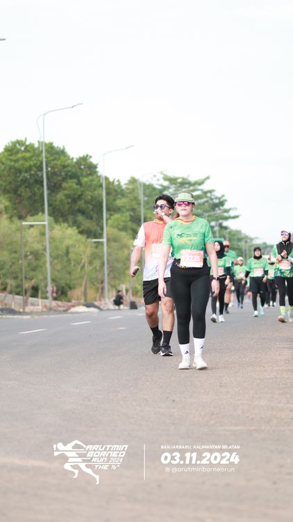 Race photo from Arutmin Borneo Run 2024