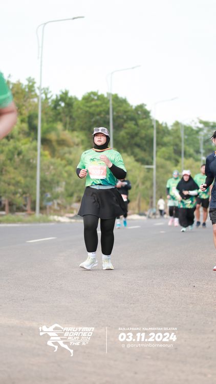 Race photo from Arutmin Borneo Run 2024