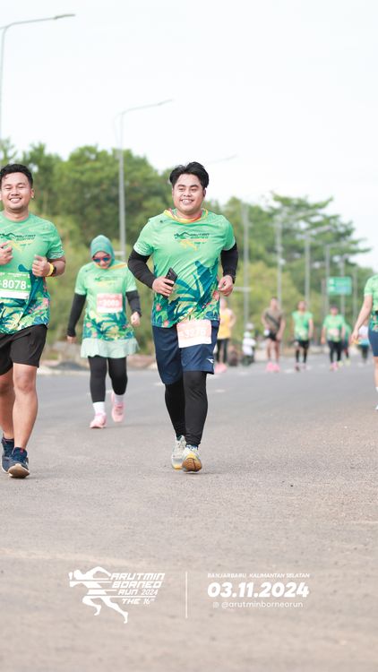 Race photo from Arutmin Borneo Run 2024