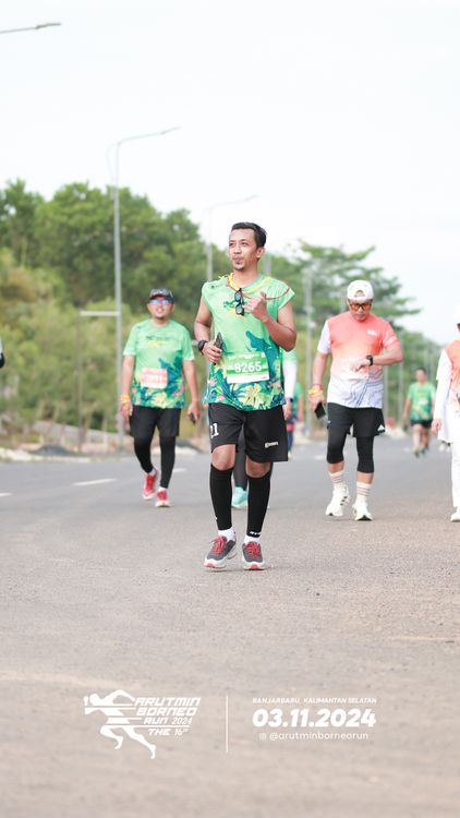 Race photo from Arutmin Borneo Run 2024