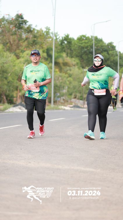 Race photo from Arutmin Borneo Run 2024