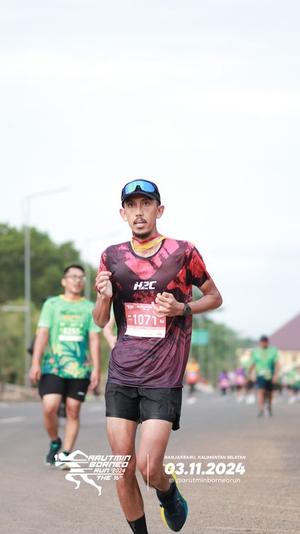 Race photo from Arutmin Borneo Run 2024