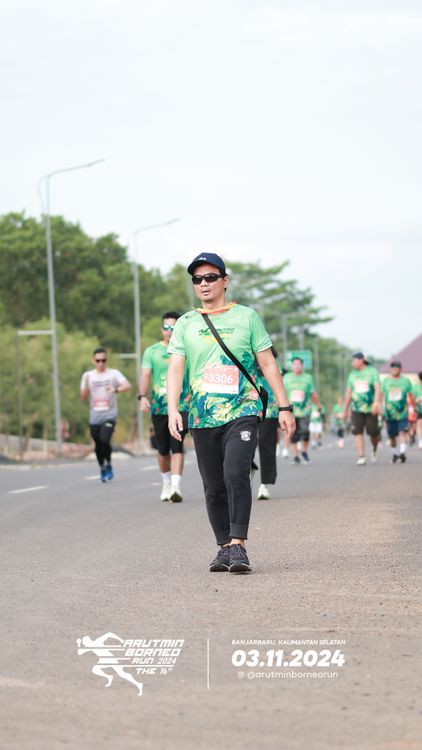 Race photo from Arutmin Borneo Run 2024