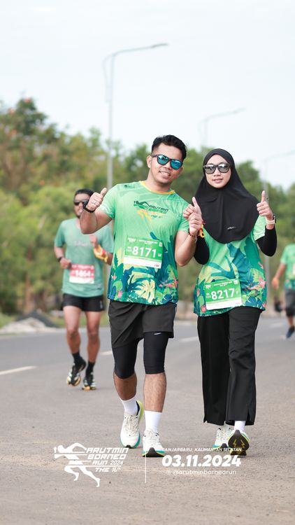Race photo from Arutmin Borneo Run 2024