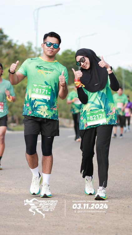 Race photo from Arutmin Borneo Run 2024
